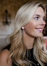 Martha - Heart Mother of pearl stud earring - 18k gold plated - Darby Clark Collection - PreOrder - 11/20 - Lisi Lerch