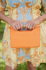 Mary Colored Clutch - Bamboo Natural Handle - Lisi Lerch