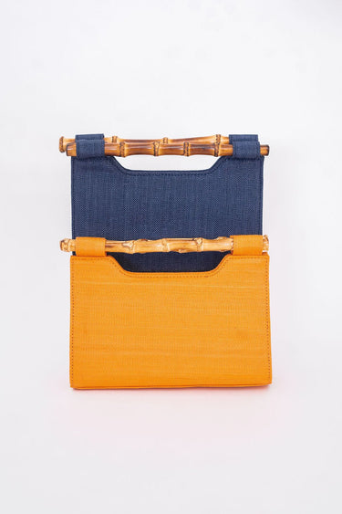Mary Colored Clutch - Bamboo Natural Handle - Lisi Lerch