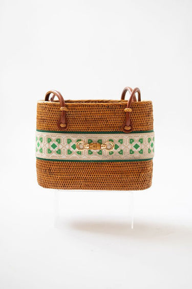 Medium Charlotte - Hunter/Kerry Layer with Bamboo Toggle - Lisi Lerch