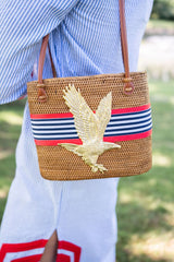 Medium Charlotte - Navy/Red White Stripe Layer - XL Eagle - Lisi Lerch