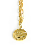 Mini Beach Tag Charm Necklace – 18k Gold Plated - Lisi Lerch