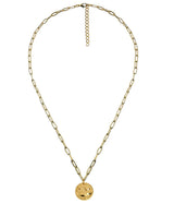 Mini Beach Tag Charm Necklace – 18k Gold Plated - Lisi Lerch