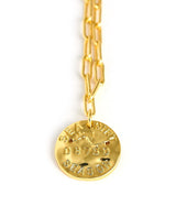 Mini Beach Tag Charm Necklace – 18k Gold Plated - Lisi Lerch
