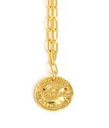 Mini Beach Tag Charm Necklace – 18k Gold Plated - Lisi Lerch