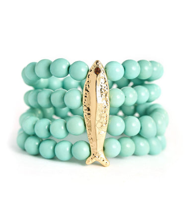 Morgan - Fish Bracelet - Blue - Lisi Lerch