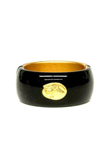 Narrow Black Cuff- Horse and Lasso-Sample Sale- Final Sale - Lisi Lerch