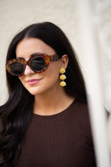 Palmetto Triple Shell Drop Earring - 18k Gold Plated - Belle of the Ball Collection - Lisi Lerch