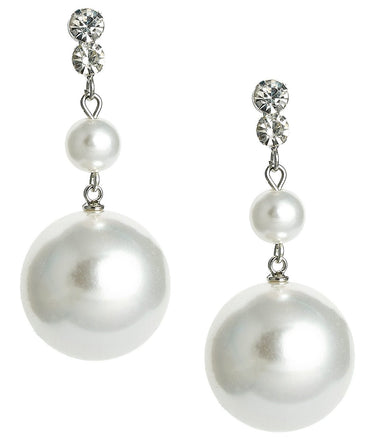 Paris - Pearl and Rhinestone Drop Earring - 18k Gold Plated - Lisi Lerch