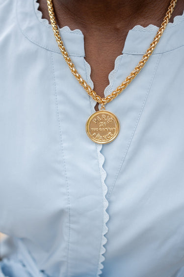 Paris - Vintage Coin - 18k Gold Plated - Lisi Lerch