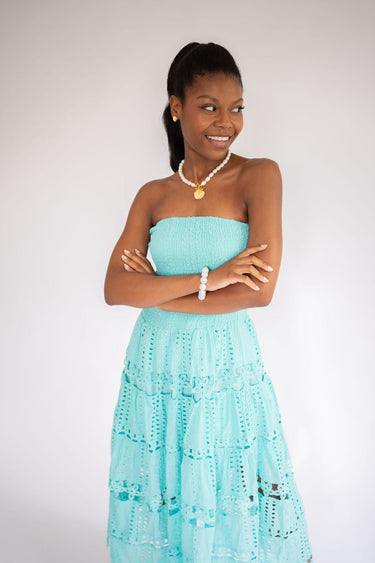 Pookie Gold Ruffle Shell - Single Strand Freshwater Pearl Necklace - Lisi Lerch