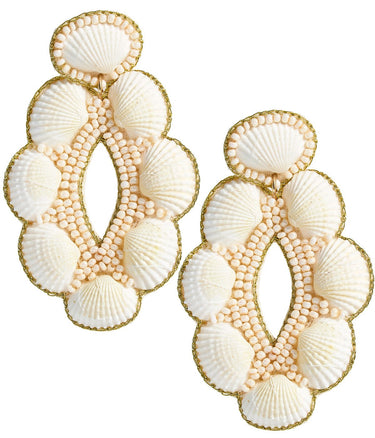 Remi Shell Beaded Earring - Lisi Lerch