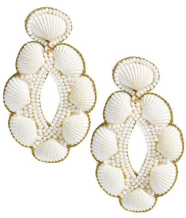 Remi Shell Beaded Earring - Lisi Lerch