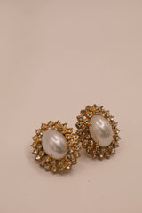 Rhinestone and Pearl Studs -Sample Sale- Final Sale - Lisi Lerch