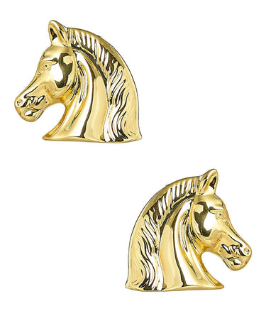 Royal Horse Head Stud-18K Gold Plated - Lisi Lerch