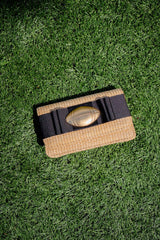 Ruby Straw Clutch- Flat Bow- Gameday Charm - Lisi Lerch