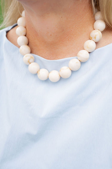 Ryan Beaded Acrylic Necklace - Lisi Lerch