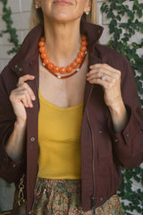 Ryan Beaded Acrylic Necklace - Lisi Lerch