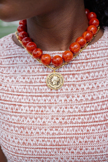 Ryan Beaded Acrylic Necklace - Lisi Lerch