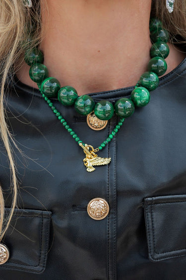 Ryan Beaded Acrylic Necklace - Lisi Lerch