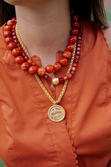 Ryan Beaded Acrylic Necklace - Lisi Lerch