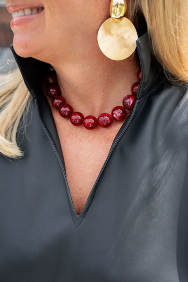Ryan Beaded Acrylic Necklace - Lisi Lerch
