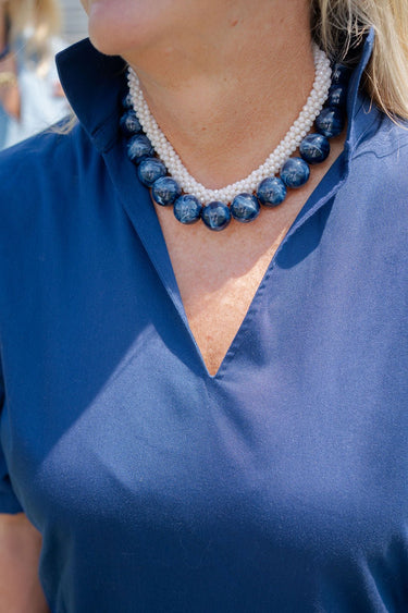 Ryan Beaded Acrylic Necklace - Lisi Lerch