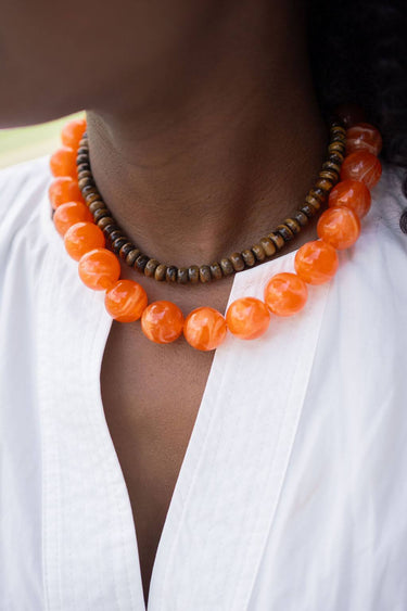 Ryan Beaded Acrylic Necklace - Lisi Lerch
