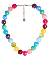 Ryan Beaded Acrylic Necklace- Multi Color - Lisi Lerch