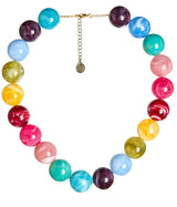 Ryan Beaded Acrylic Necklace- Multi Color - Lisi Lerch