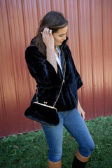 Sarah Faux Fur Clutch - Lisi Lerch