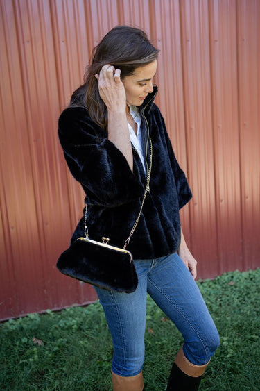 Sarah Faux Fur Clutch - Lisi Lerch