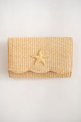 Scalloped Ruby Straw Clutch - Florida Friends - Lisi Lerch