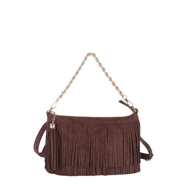 Sloane Fringe Faux Suede Clutch - Lisi Lerch