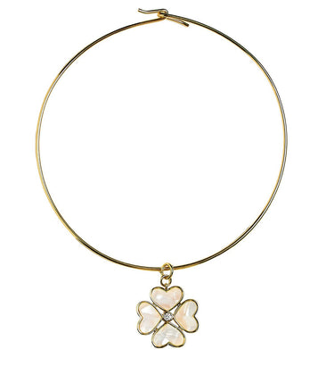 Small Poppy Collar Necklace - 18k Gold Plated - Darby Clark Collection - Lisi Lerch