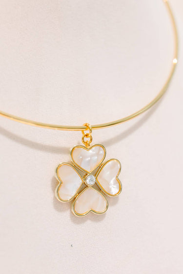 Small Poppy Collar Necklace - 18k Gold Plated - Darby Clark Collection - Lisi Lerch