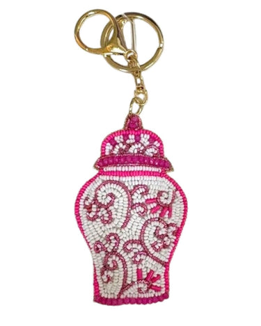 Spring Hand Beaded - Key Chain - Bag Charm - Lisi Lerch