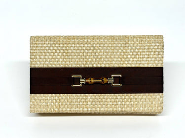 Straw Jillian - Thin Ribbon Loop Layer - Long Toggle - Lisi Lerch