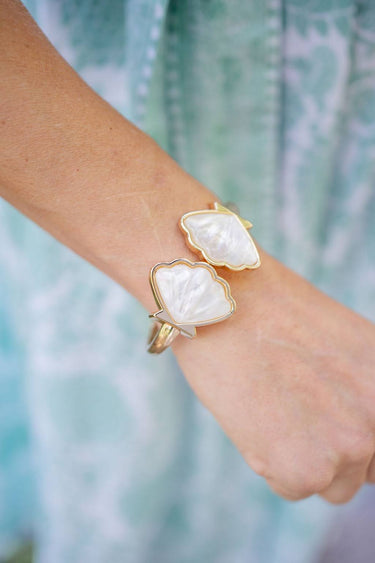 Summer Cuff - Acrylic Scallop Shell - Lisi Lerch