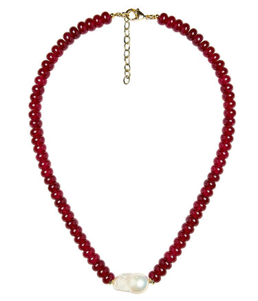 Susie- Quartz Beaded Necklace with freshwater Pearl - Lisi Lerch
