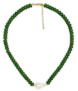 Susie - Quartz Beaded Necklace with freshwater Pearl - Lisi Lerch