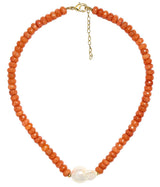 Susie - Quartz Beaded Necklace with freshwater Pearl - Lisi Lerch