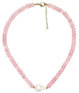 Susie - Quartz Beaded Necklace with freshwater Pearl - Lisi Lerch