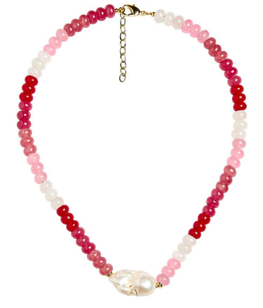 Susie- Quartz Beaded Necklace with freshwater Pearl - Lisi Lerch