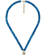 Susie- Quartz Beaded Necklace with Oval Bezel - Lisi Lerch