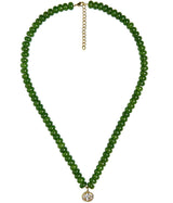 Susie- Quartz Beaded Necklace with Oval Bezel - Lisi Lerch