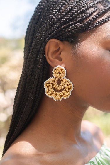 Sydney Hand Beaded - Statement Earring - Lisi Lerch