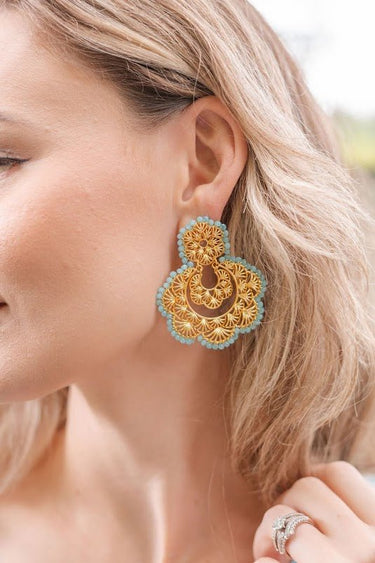 Sydney Hand Beaded - Statement Earring - Lisi Lerch