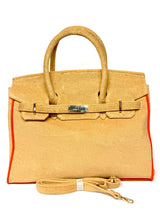 Tan Terry Cloth Tote with Crossbody Strap- Sample Sale- Final Sale - Lisi Lerch