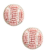 Tennis Studs - Fabric Backed Earrings - Lisi Lerch